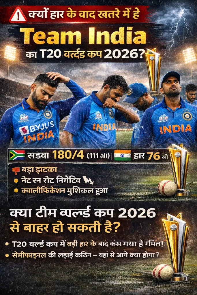 World Cup 2026: क्या टीम इंडिया बाहर हो सकती है