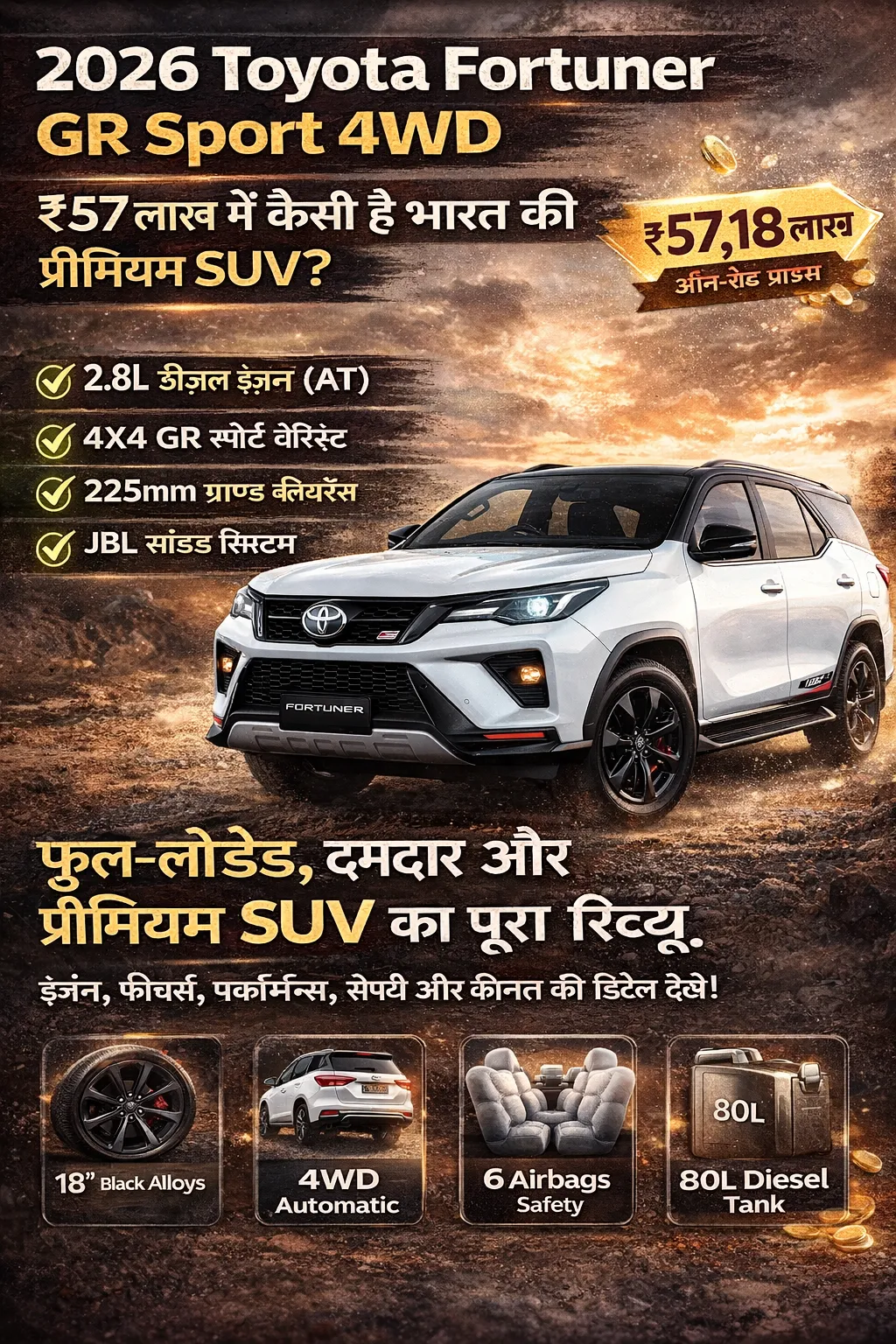 2026 Toyota Fortuner GR Sport SUV