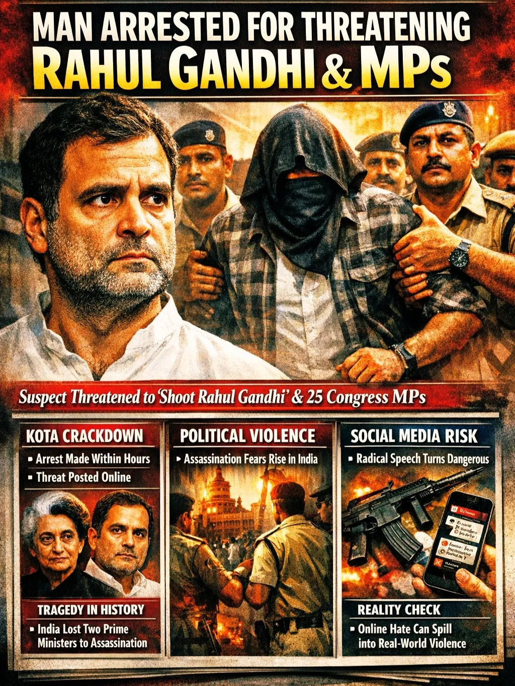 Rahul Gandhi Death Threat Case: