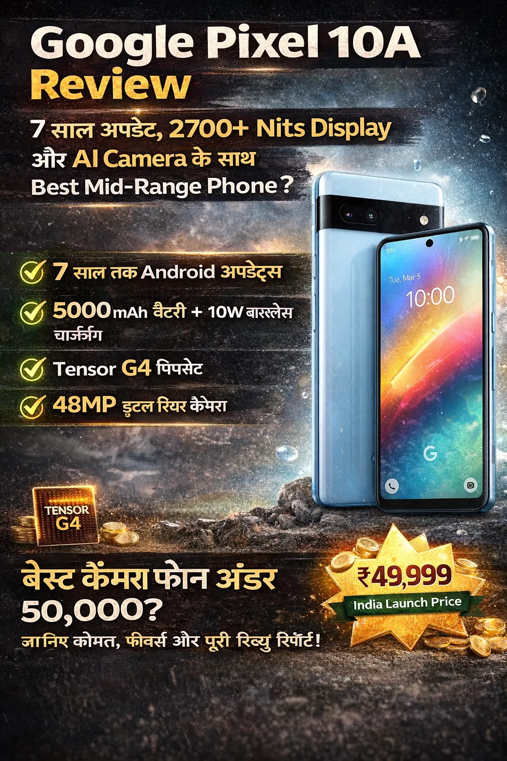 Google Pixel 10A review and features