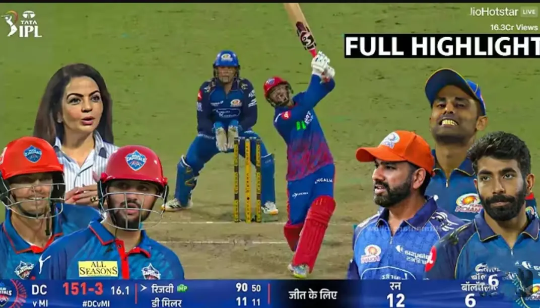 Delhi Capitals vs Mumbai Indians 2026, IPL 2026 Match 8 highlights, Samir Rizvi 90 runs, DC vs MI full match report, Arun Jaitley Stadium match summary, IPL latest results 2026, Mumbai Indians loss analysis, Delhi Capitals winning streak, Sameer Rizvi, Sameer Rizvi 90 runs,