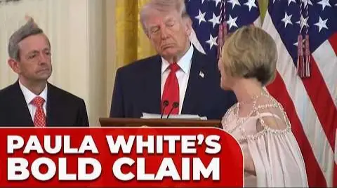 Paula White Trump controversy, Easter White House event, Trump compared to Jesus, Paula White speech backlash, evangelical politics US