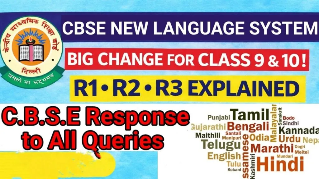 CBSE Three Language Formula 2026, CBSE R1 R2 R3 system, New education policy language formula India, Three language policy CBSE explained, NEP 2020 language policy CBSE, English optional in CBSE new rule, CBSE new rules 2026 students, Multilingual education India CBSE, What is R1 R2 R3 in CBSE 2026, Is English removed from CBSE syllabus 2026, CBSE three language formula explained in simple terms, NEP 2020 language policy impact on students, How CBSE new language system works 2026, Benefits of multilingual education in India schools, CBSE new education system changes 2026 full details, competency based learning CBSE, flexible education system India, Indian languages importance in education, CBSE curriculum changes 2026, school education reforms India