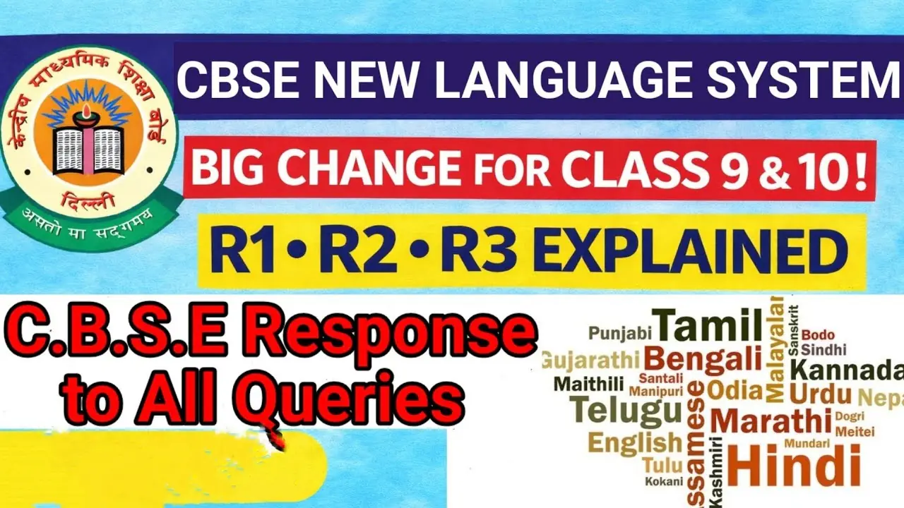 CBSE Three Language Formula 2026, CBSE R1 R2 R3 system, New education policy language formula India, Three language policy CBSE explained, NEP 2020 language policy CBSE, English optional in CBSE new rule, CBSE new rules 2026 students, Multilingual education India CBSE, What is R1 R2 R3 in CBSE 2026, Is English removed from CBSE syllabus 2026, CBSE three language formula explained in simple terms, NEP 2020 language policy impact on students, How CBSE new language system works 2026, Benefits of multilingual education in India schools, CBSE new education system changes 2026 full details, competency based learning CBSE, flexible education system India, Indian languages importance in education, CBSE curriculum changes 2026, school education reforms India