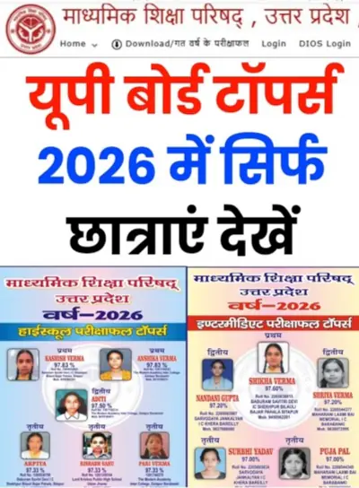 UP Board toppers 2026, UPMSP merit list 2026, Class 10 toppers UP Board, Class 12 toppers UP Board, UP Board result 2026 toppers