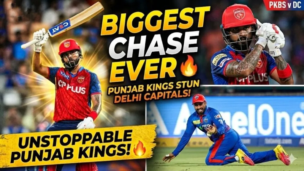 Punjab Kings vs Delhi Capitals, IPL 2026 match result, KL Rahul 152 runs, Preity Zinta reaction, biggest run chase IPL history , PBKS vs DC 