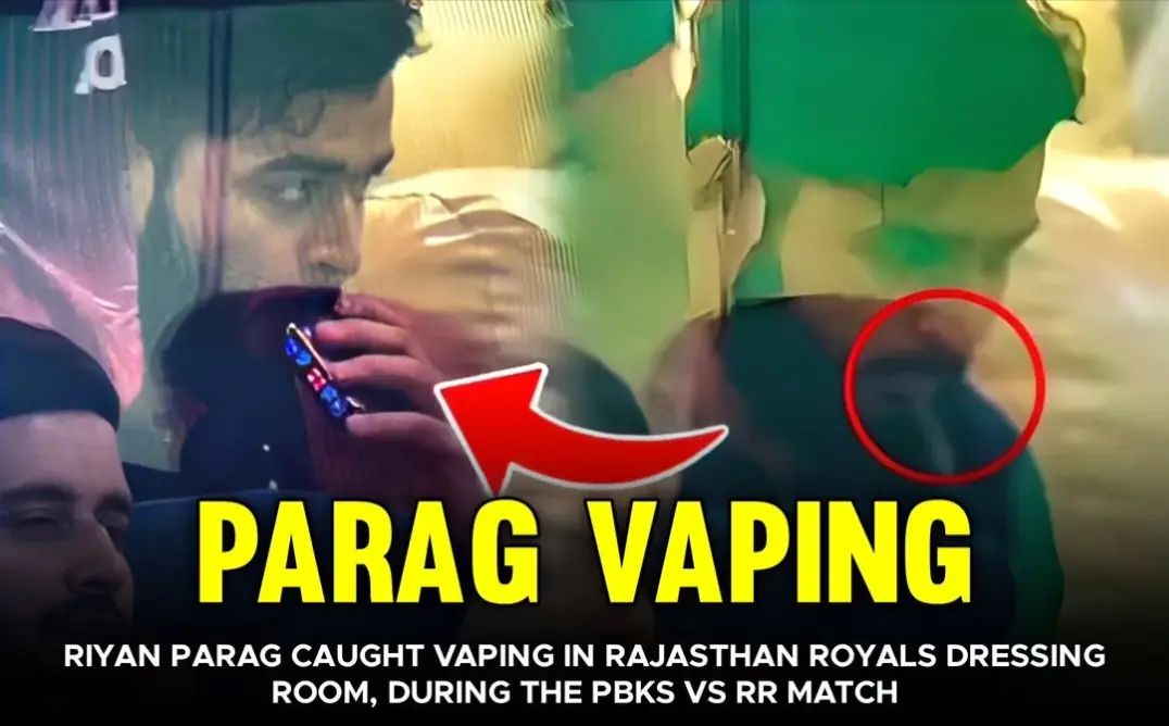 Riyan Parag vape controversy, IPL 2026 RR controversy, e-cigarette ban India 2019, BCCI action Parag, Rajasthan Royals news