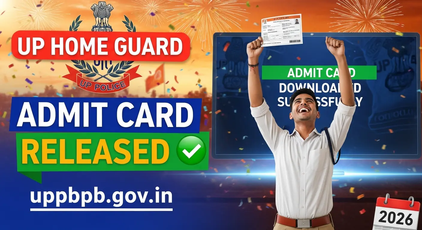 UP Home Guard Admit Card 2026, UPPRPB Admit Card 2026, UP Home Guard Exam Date 2026, uppbpb.gov.in admit card, UP Police recruitment 2025