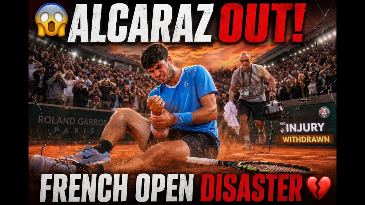 Carlos Alcaraz injury, French Open 2026, Alcaraz withdrawal, Rome Masters 2026, tennis news, ATP rankings