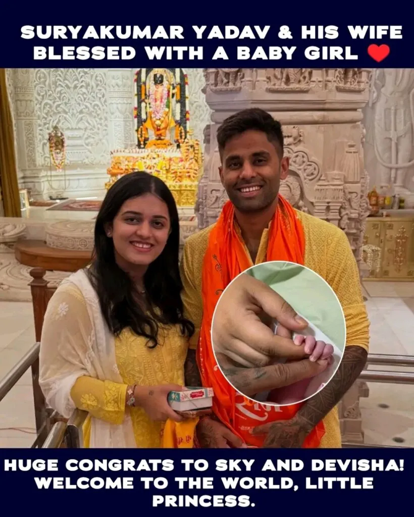 Suryakumar Yadav becomes father, Suryakumar Yadav baby girl, Devisha Shetty daughter, Suryakumar Yadav daughter news, IPL 2026 news, Mumbai Indians star, Indian T20 captain, Suryakumar Yadav family, Surya baby girl news, cricket breaking news, Suryakumar Yadav latest news, Devisha Shetty baby girl, Mumbai Indians news, RCB vs MI news, Indian cricket news, Suryakumar Yadav wife, Surya daughter update, IPL latest updates, cricket news Hindi, Suryakumar Yadav personal life