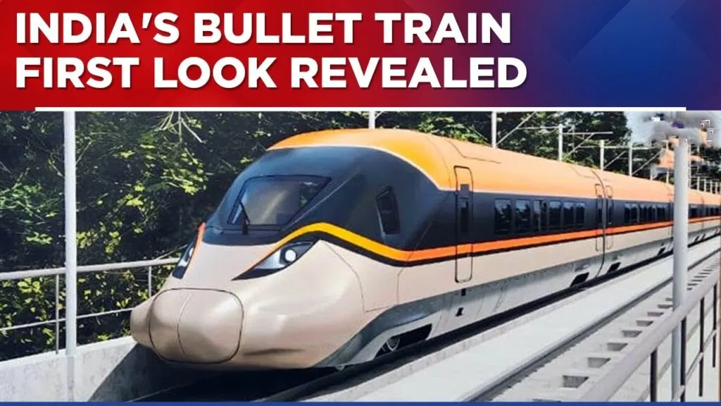 India Bullet Train First Look, Mumbai Ahmedabad Bullet Train, Bullet Train India, High Speed Rail India, Indian Railways Bullet Train, NHSRCL Bullet Train, Bullet Train Viral Photo, India High Speed Train, Mumbai Ahmedabad Rail Corridor, Bullet Train News