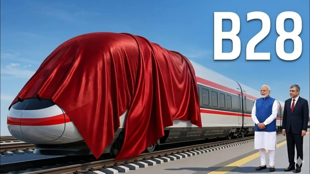 India Bullet Train First Look, Mumbai Ahmedabad Bullet Train, Bullet Train India, High Speed Rail India, Indian Railways Bullet Train, NHSRCL Bullet Train, Bullet Train Viral Photo, India High Speed Train, Mumbai Ahmedabad Rail Corridor, Bullet Train News