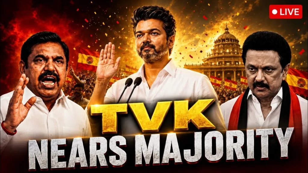 Tamil Nadu Election Result 2026, Vijay TVK Government Formation, Tamil Nadu Hung Assembly 2026, Vijay CM Tamil Nadu, TVK Majority Crisis, DMK AIADMK Alliance News, Tamil Nadu Political Crisis 2026, Vijay Party Latest News, Tamil Nadu Government Formation, TVK vs DMK, Congress Support To TVK, Tamil Nadu Assembly Election 2026, Vijay Political News, Tamil Nadu Coalition Politics, TVK Election Victory News