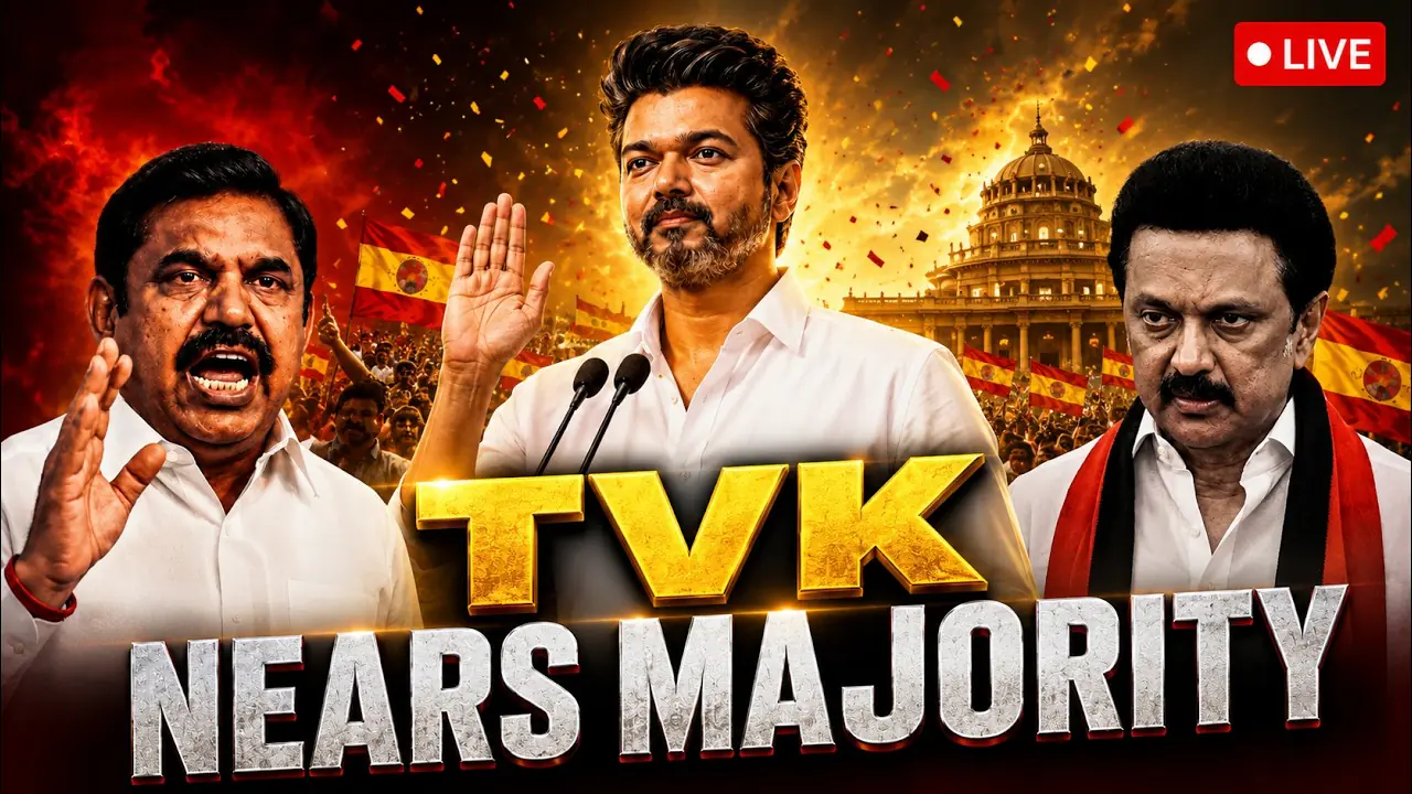 Tamil Nadu Election Result 2026, Vijay TVK Government Formation, Tamil Nadu Hung Assembly 2026, Vijay CM Tamil Nadu, TVK Majority Crisis, DMK AIADMK Alliance News, Tamil Nadu Political Crisis 2026, Vijay Party Latest News, Tamil Nadu Government Formation, TVK vs DMK, Congress Support To TVK, Tamil Nadu Assembly Election 2026, Vijay Political News, Tamil Nadu Coalition Politics, TVK Election Victory News